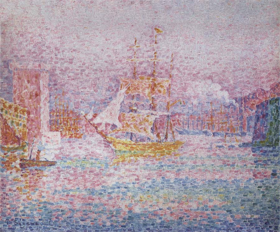 Paul Signac Harbour at Marseilles